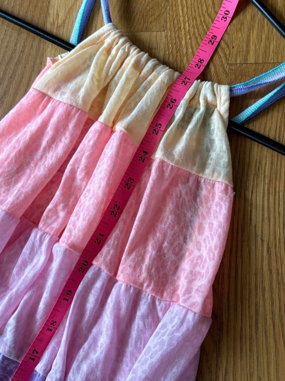 PITUSA NWT Popsicle Pastel Rainbow Lightweight Mini Halter Dress One Size - Picture 13 of 14